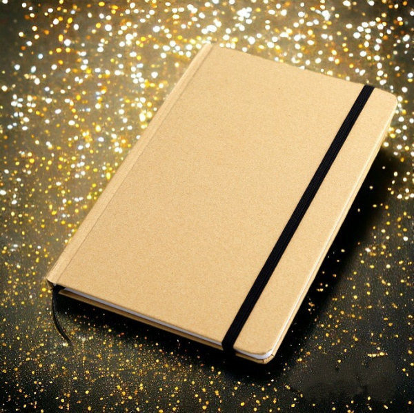 Блокнот Элвин в картонной обложке с листами в полоску / Скетчбук 160 страниц